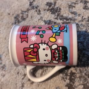 10 oz Pink and White Hello Kitty Holiday Christmas Mug